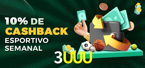 10% de bônus de cashback na 3UUU