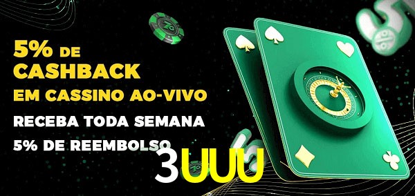 Promoções do cassino ao Vivo 3UUU